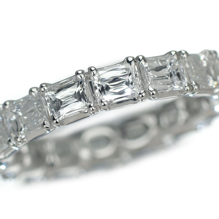 Pt900 クリスカットダイヤモンド リング 3.69ct フルエタニティ