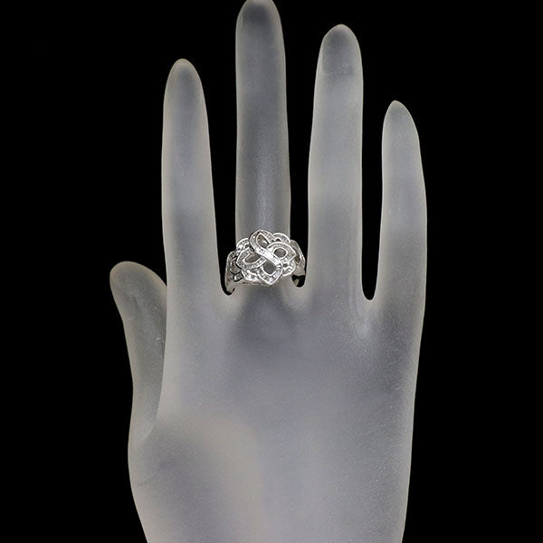 K18WG ダイヤモンド リング 0.47ct
