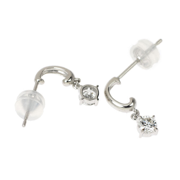 K18WG ダイヤモンド ピアス 0.68ct