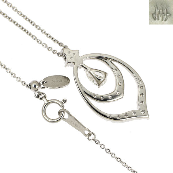 モニッケンダム Pt900/ Pt850 ダイヤモンド ペンダントネックレス 0.35ct D0.52ct