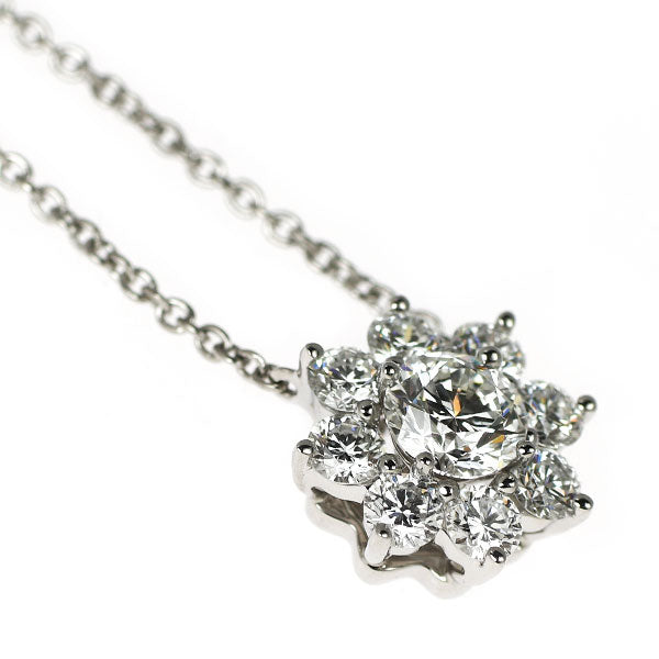 ハリーウィンストン Pt950 ダイヤモンド ダイヤモンド ペンダントネックレス 0.37ct サンフラワー ミニ 《セルビー銀座店》【中古】