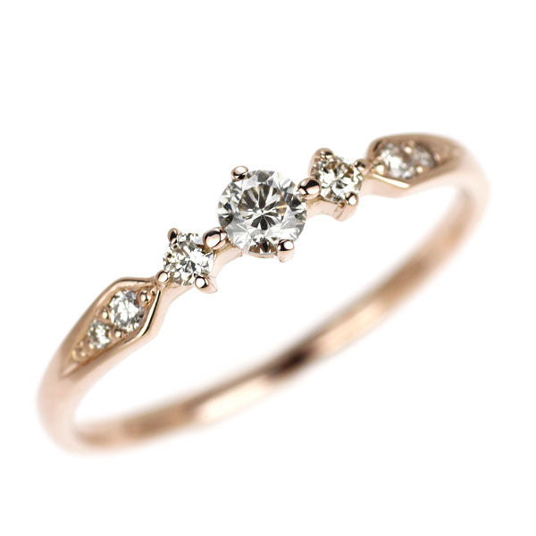 K18PG ダイヤモンド リング 0.15ct