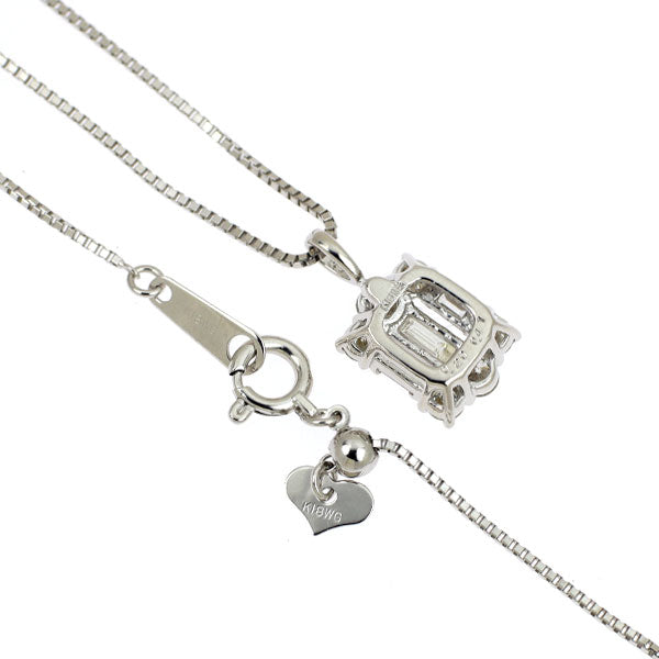 K18WG ダイヤモンド ペンダントネックレス 0.61ct