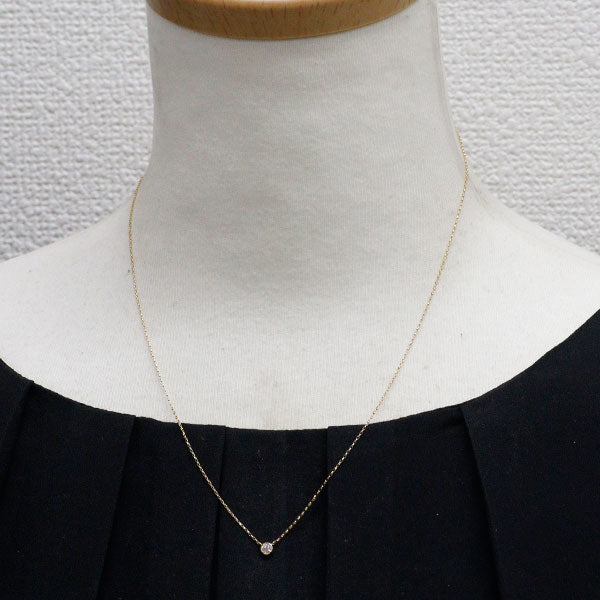 K18YG ダイヤモンド ペンダントネックレス 0.08ct