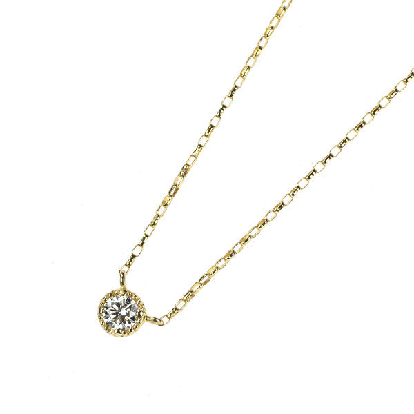 K18YG ダイヤモンド ペンダントネックレス 0.08ct