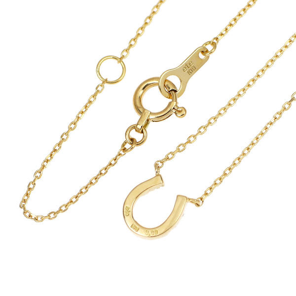 エテ/ete K18YG ダイヤモンド ペンダントネックレス 0.03ct 馬蹄