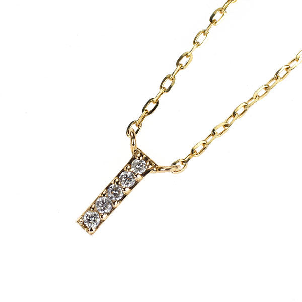 エテ/ete K10YG ダイヤモンド ペンダントネックレス 0.02ct