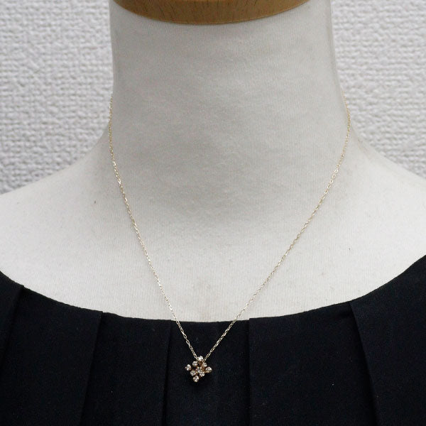 K10YG ダイヤモンド ペンダントネックレス 0.12ct