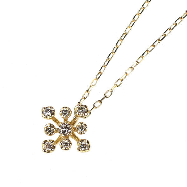 K10YG ダイヤモンド ペンダントネックレス 0.12ct