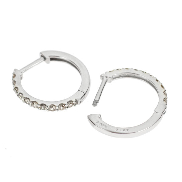 Pt900 ダイヤモンド フープ ピアス 0.34ct