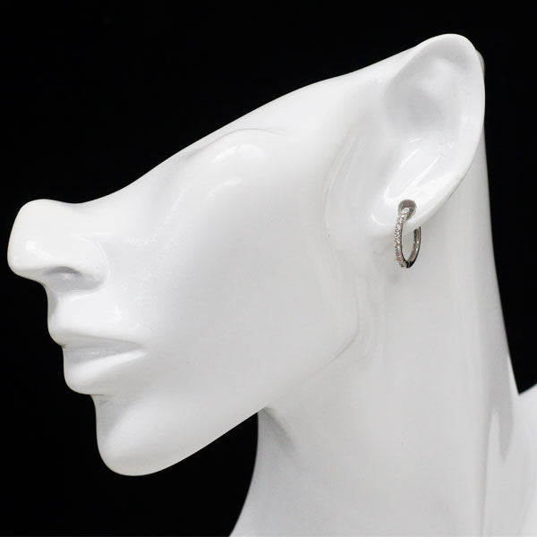 Pt900 ダイヤモンド フープ ピアス 0.34ct