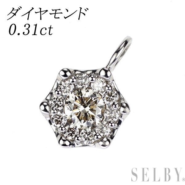Pt900 ダイヤモンド ペンダントトップ 0.31ct
