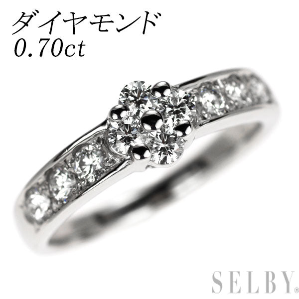Pt900 ダイヤモンド リング 0.70ct
