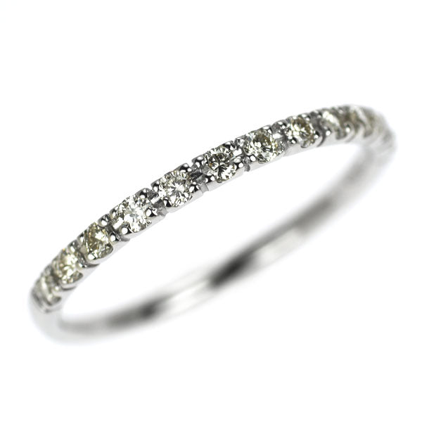 Pt900 ダイヤモンド リング 0.20ct ハーフエタニティ