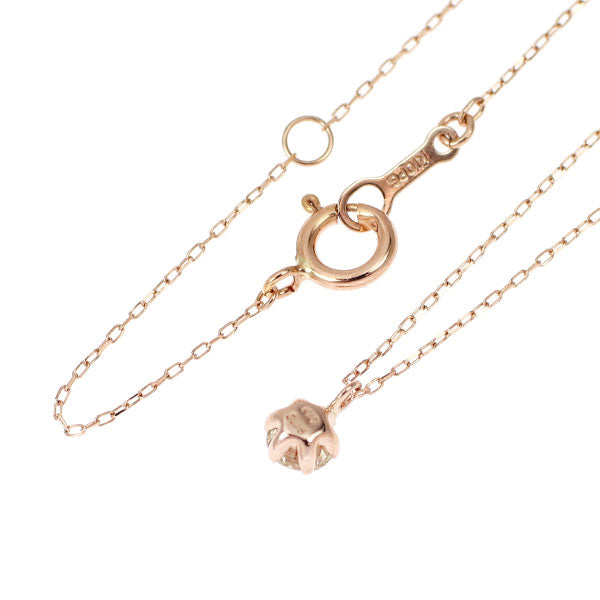 K10PG ダイヤモンド ペンダントネックレス 0.15ct