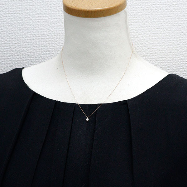 K10PG ダイヤモンド ペンダントネックレス 0.15ct