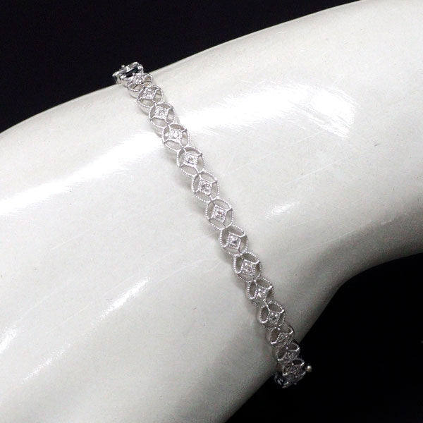K18WG ダイヤモンド バングル 0.25ct