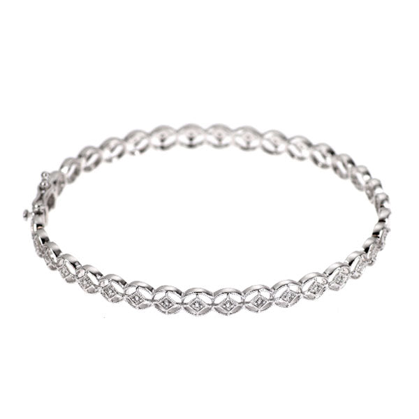 K18WG ダイヤモンド バングル 0.25ct