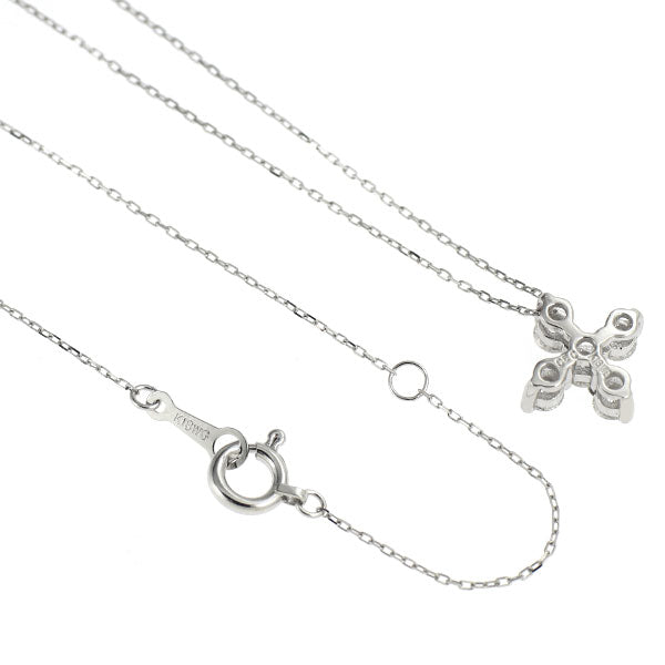 K18WG ダイヤモンド ペンダントネックレス 0.30ct