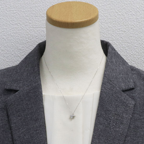 K18WG ダイヤモンド ペンダントネックレス 0.30ct
