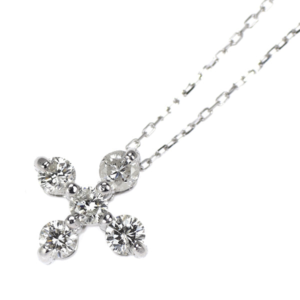 K18WG ダイヤモンド ペンダントネックレス 0.30ct