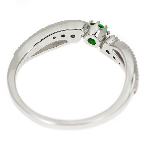希少 Pt950 デマントイドガーネット ダイヤモンド リング 0.16ct D0.05ct