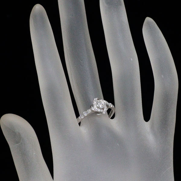 Pt950 ダイヤモンド リング 0.20ct D0.35ct