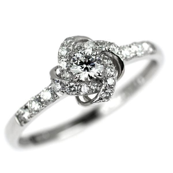 Pt950 ダイヤモンド リング 0.20ct D0.35ct