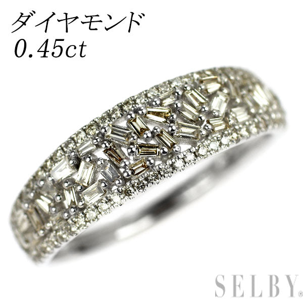 K18WG ダイヤモンド リング 0.45ct