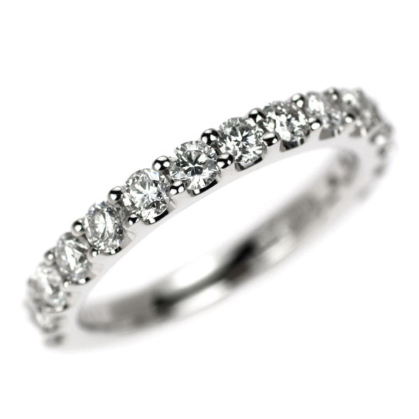 K18WG ダイヤモンド リング 1.00ct セミエタニティ