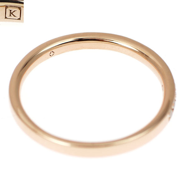 カシケイ/フォーエバーマーク K18PG ダイヤモンド リング 0.12ct ハーフエタニティ