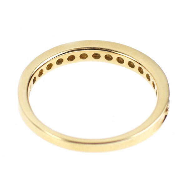 K18YG ダイヤモンド リング 0.25ct ハーフエタニティ