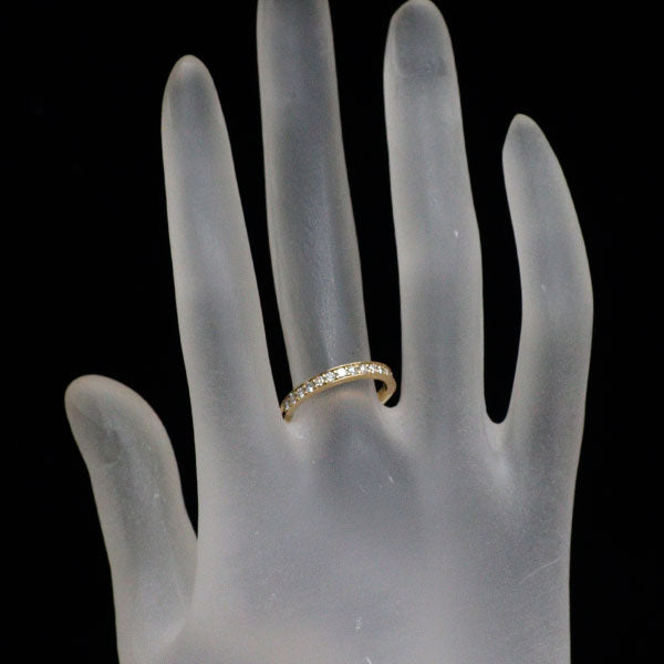 K18YG ダイヤモンド リング 0.25ct ハーフエタニティ