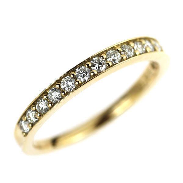 K18YG ダイヤモンド リング 0.25ct ハーフエタニティ