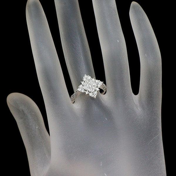 K18WG ダイヤモンド リング 1.00ct