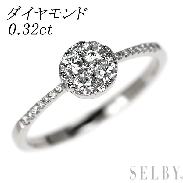 Pt900 ダイヤモンド リング 0.32ct