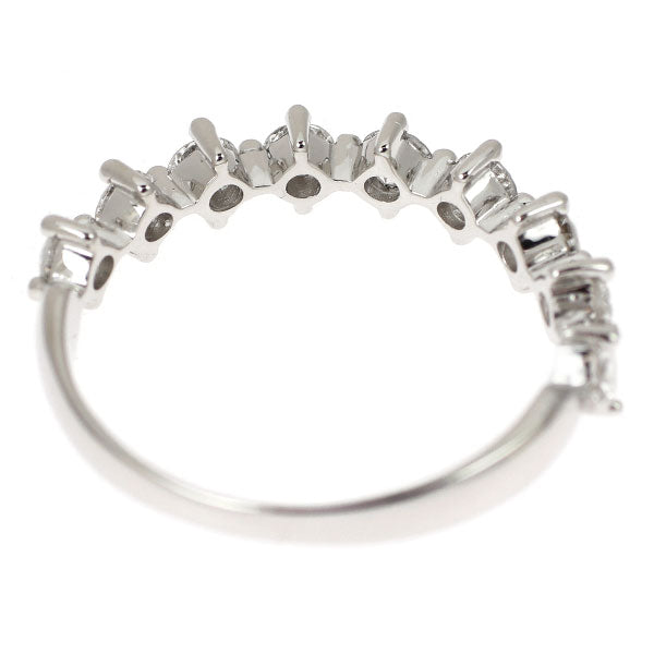 K18WG ダイヤモンド リング 0.77ct ハーフエタニティ