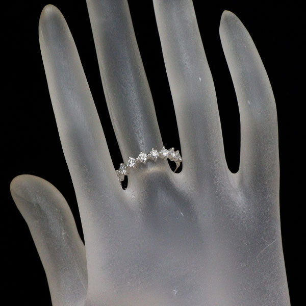 K18WG ダイヤモンド リング 0.77ct ハーフエタニティ