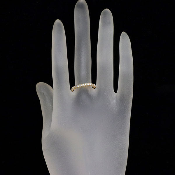 K18YG ダイヤモンド リング 0.30ct ハーフエタニティ