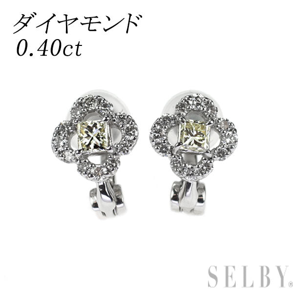 Pt950 ダイヤモンド イヤリング 0.40ct