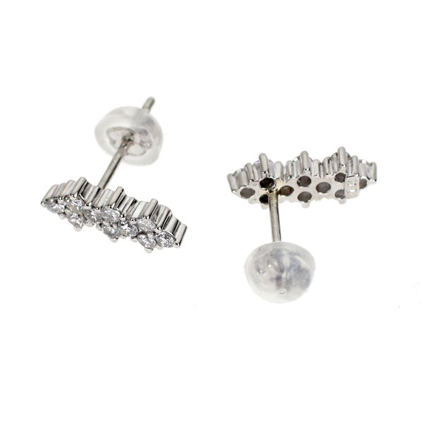 Pt900 ダイヤモンド ピアス 0.32ct