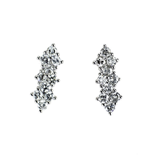 Pt900 ダイヤモンド ピアス 0.32ct