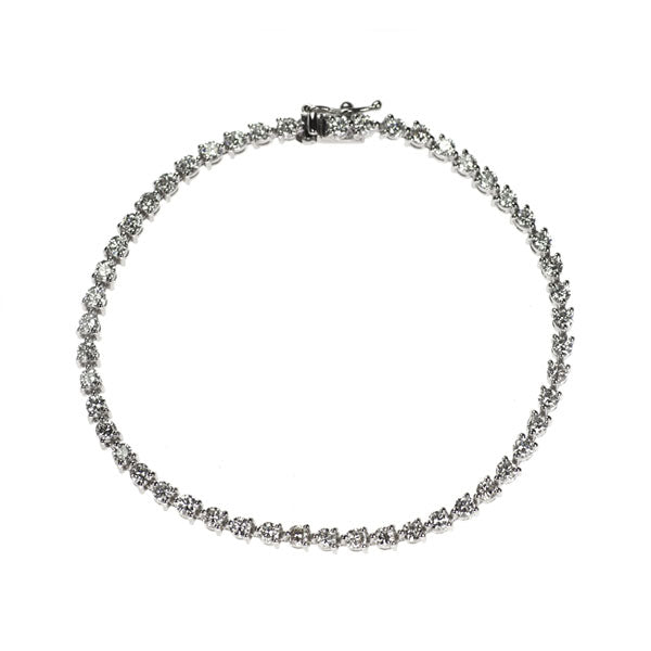 Pt950 ダイヤモンド ブレスレット テニス 3.00ct