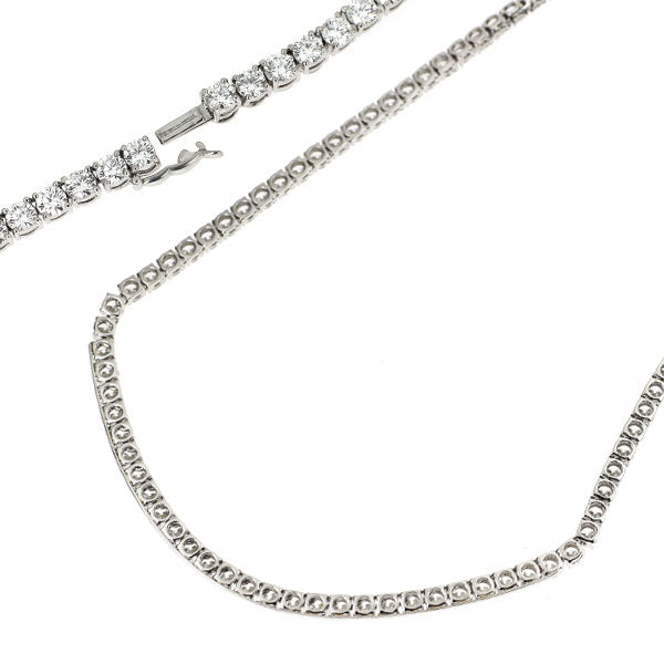 Pt950 H&C ダイヤモンド テニスネックレス 14.12ct