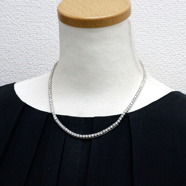 Pt950 H&C ダイヤモンド テニスネックレス 14.12ct