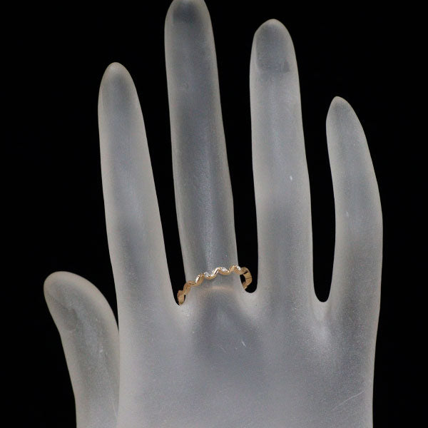 アガット K10PG ダイヤモンド リング 0.01ct
