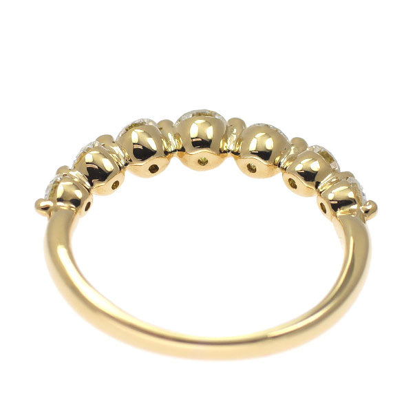 K18YG ダイヤモンド リング 0.55ct ハーフエタニティ