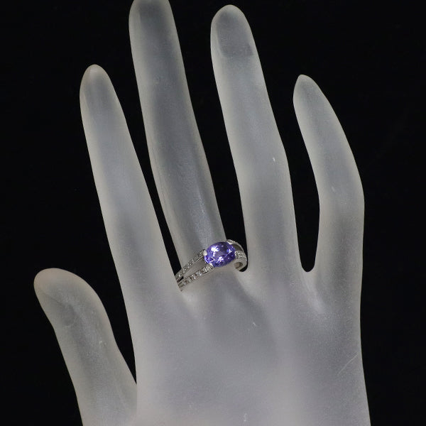 Pt900 タンザナイト ダイヤモンド リング 1.58ct D0.15ct