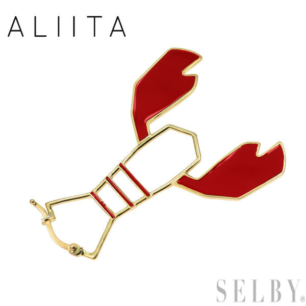 ALIITA/アリータ エナメル/ K9YG ピアス ロブスター 片方のみ