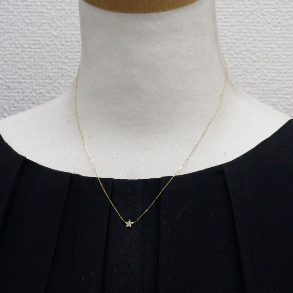 les desseins de Dieu/レデッサンドゥデュー K18YG ダイヤモンド ペンダントネックレス 0.03ct スター